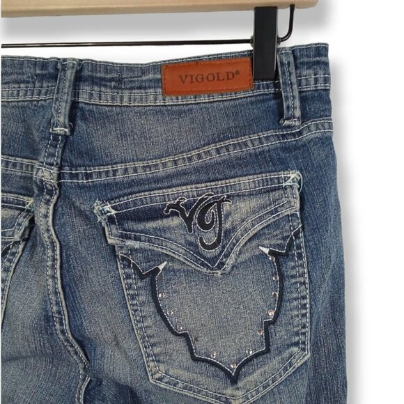 vigold Light Wash Skinny Mid-Rise Jeans Size 5/6 - Picture 4 of 4